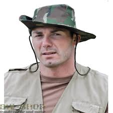 Militär Buschhut mit Druckknopf