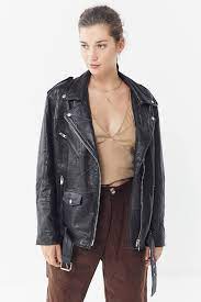 Urban Renewal X Pelechecoco Oversized Leather Biker Jacket Urban Outfitters Leather Jacket Leather Jacket Girl Coats Jackets Women
