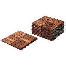 You can choose to stand the frame on the floor or mount it on the wall to free up floor space. Runnen Decking Outdoor Brown Stained 9 Sq Feet Ikea