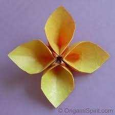 Origami Hollow Petal Flower Origami 5 Petal Flower Origami And Quilling Origami Flowers