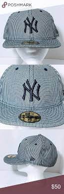 New Era 59fifty Denim Striped New York Yankees Cap Yankee Fitted New Era 59fifty New Era