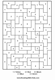 Age 1 to 10 big numbers coloring pages. Color By Number Coloring Pages