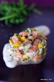 Tartare De Poisson A La Mangue Et A La Coriandre Recette Recettes De Cuisine Tartare De Poisson Coriandre Recette