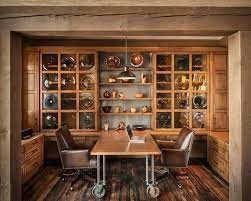 Choosing The Best Desk For Two People Rustic Home Office With Face To Face Desk For Two People W Rustic Home Offices Home Office Design Cheap Office Furniture