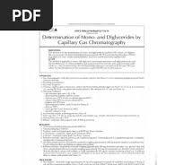 AOCS CD 11b-91 Mono-Di GLC PDF | PDF
