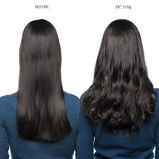 Also, this hair type has almost invisible waves that form a straight pattern. Clip In Hair Extensions 100 Human Hair 120g Off Black 18 Inch Hair Extensions Kriyya Kriyya Com