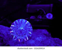 Large Purple Violet Diamond Foreground Blurred Stock Photo 1026209014