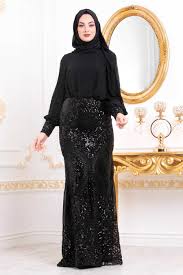 neva style black hijab evening dress 45820s neva style