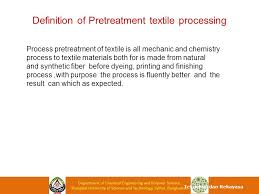 40 cfr 403.3 (j) s). Operation Pretreatment Process Of Textile Ppt Video Online Download
