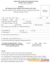 Mẫu giấy thông hành cho 5 nhóm đối tượng người chi tiêu và sử dụng lưu thông, ra vào thủ đô | thongtinplus mẫu sách vở và giấy tờ sử dụng cho toàn bộ những người đủ đk lưu thông trên địa phận thành phố. Máº«u Tá» Khai Cáº¥p Giáº¥y Thong Hanh Xuáº¥t Nháº­p Cáº£nh Tá» Khai Cáº¥p Giáº¥y Thong Hanh Xuáº¥t Nháº­p Cáº£nh Vndoc Com