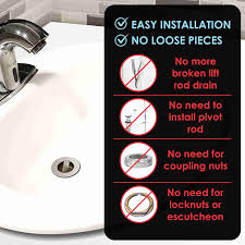 Bathtub drains usually have a standard size and you can easily find a replacement bathtub plug for your drain. Universal Complete Bathroom Sink Flexible Water Drain Pipe Kit W Overflow Stainless Steel Stopper Adjustable Expandable Plastic White Hose Snappy P Trap Plumbing Fitting For Vessel Vanity Basin Bathroom Sink Bathtub
