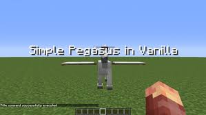 This is a series in which tom shows you how to set up a minecraft vanilla server using command blocks. Simple Pegasus In Vanilla Only One Command Block Minecraft Map