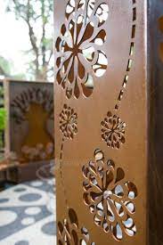 Flower Tower Large Outdoor Metal Wall Art Large Metal Wall Art Flower Tower