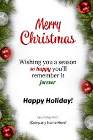 The holidays bring cheer, excitement, and for many, a mailbox full of holiday cards from businesses. 12 Great Business Christmas Cards Templates From Designpro Free Digitalocto