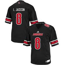 Men Louisville Cardinals 8 Lamar Jackson College Football Jerseys Sale Black Louisville Cardinals Football Jerseys College Football