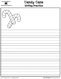 Candy Cane Writing Practice Printable Page Writing Practice Sheets Writing Practice Free Writing Prompts