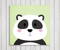 Instead of throwing it away at the year's end, take out your favorite pictures and make them real art in your child's bedroom. Cute Little Animals Canvas Nursery Wall Art Print Panda Panda Things