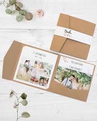 Dankeskarte Zur Hochzeit In Form Von Pocketfolder Aus Echtem Kraftpapier Mit Einsteckkarten Karte Hochzeit Hochzeitseinladung Hochzeitskarten