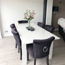 Vivienne Extending White High Gloss 6 Seater Dining Table Viv002 Instagram Furniture123 6 Seater Dining Table White Gloss Dining Table Dining Room Table Set