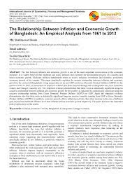 It can be said that, throughout the past few years, malaysia's inflation is caused by many factors. Pdf The Relationship Between Inflation And Economic Growth Of Bangladesh An Empirical Analysis From 1961 To 2013
