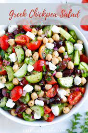 Greek Chickpea Salad Recipe Salad Recipes Chickpea Salad Recipes Recipes