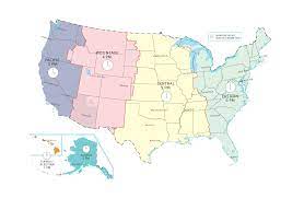 Time Zone Map Detailed Us Time Zone Map - Gis Geography