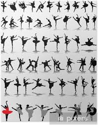 Check spelling or type a new query. Black Ballerina Silhouettes On Gray Background Vector Poster Pixers We Live To Change