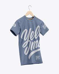 Download Heather T Shirt On Hanger Mockup Half Side View In Apparel Mockups On Yellow Images Object Mockups