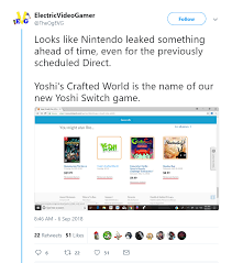 An recent leak on an upcoming nintendo direct for 2021 has been making rounds, it's time to take a look at this bad boy and see if we are dealing with. Nintendo Appears To Leak The Name Of The Yoshi Switch Game Ign