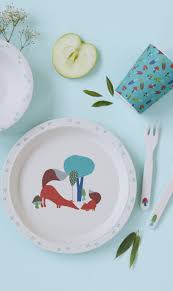 Set De Repas 5 Pieces En Bambou Assiettes Plates Assiette Vaisselle