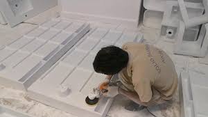 Krion offers solid surface showertrays and bases to create unique shower and bath designs. Artificial Stone Acrylic Solid Surface Shower Tray Kingkonree