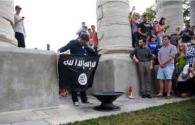 The jihadist flag is a flag used by various muslims for jihad. Up In Smoke Islamic State Flag Burned In Front Of Mu Columns Higher Education Columbiamissourian Com