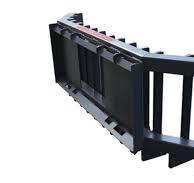 Landy Attachments 71" Push Stick Rake Skid Steer Quich Attach