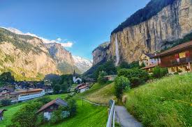 Hd wallpapers and background images. Wallpaper Switzerland Lauterbrunnen Crag Mountains Landscape
