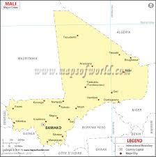 Eps city maps of africa. Mali Cities Map Major Cities In Mali
