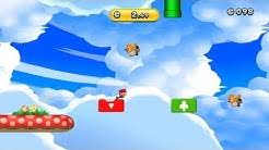 Viele feisthörnchen fliegen in der luft in geraden linien, aber manche laufen auf dem boden und fliegen dann in die luft. New Super Mario Bros U Kanal Youtube
