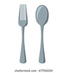 Fork cartoon illustrations & vectors. Fork Spoon Cartoon Icon Kitchen Tool Stock Vector Royalty Free 677056354