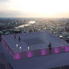 Structural glass for swimming pools is usually made of heat strengthened laminated glass, which offers shatterproof behaviour when subjected to an impact force. World S First 360 Degree Infinity Pool Proposed For London Skyline