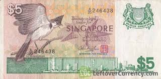 5 Singapore Dollars Bird Series Exchange Yours For Cash