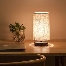 Amazon Com Lifeholder Table Lamp Bedside Nightstand Lamp Simple Desk Lamp Fabric Wooden Table Lamp For B Wooden Table Lamps Bedside Night Stands Table Lamp