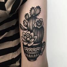 10 Clean Blackwork Cactus Tattoos Succulent Tattoo Black Ink Tattoos Body Art Tattoos