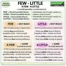 Much Many A Little A Few A Lot Of New Chart The Difference Between Few Little A Few And A Little In English English Englishteacher English Grammar English Grammar Rules Woodward English