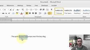How To Put A Border Around Text In A Microsoft Word Document Youtube