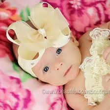 Free delivery and returns on ebay plus items for plus members. Buy Elegant Sheer Ivory Bling Infant Baby Bow Headband Online At Beautiful Bows Boutique