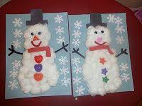 Mom To 2 Posh Lil Divas S Is For Cottonball Snowman Winter Crafts Holiday Art Projects Winter Crafts For Kids