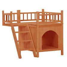 Maybe you would like to learn more about one of these? Fch Wooden Pet House Cat Room Dog Puppy Small Kennel Indoor Outdoor Shelter W Step