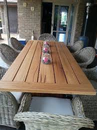 Recycled Hardwood Timber Outdoor Table Outdoor Settings Timber Table Outdoor Design