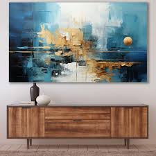 Tablou Canvas-Blue and White Shades – The Print Studio