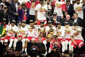 Toronto raptors championship ring opening night giveaway. Dino Mite Raptors Win Canada S First Nba Championship Reuters