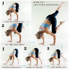605 Likes 6 Comments Y T Yoga Tutorials On Instagram Catbradleyyoga On One Legged Crow How To Eka Pada Bakasana Flying Crow Pose This Pose